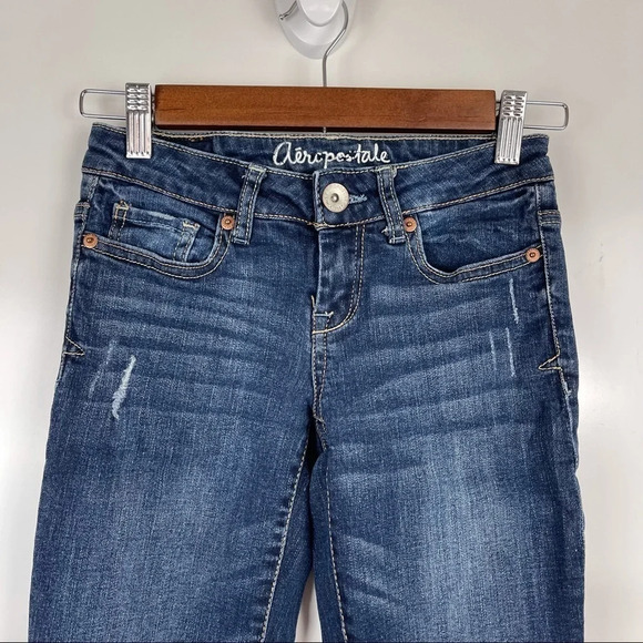 Aeropostal Distressed Lola Jeggings Sz 000 - Picture 3 of 10